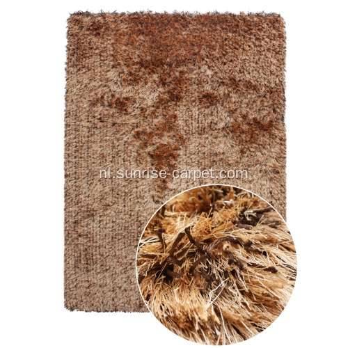 Dikke en Viscose Shaggy Rug mix kleur